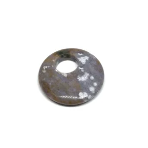 Fancy Jasper 40mm Circle with Large Hole 1pc HK