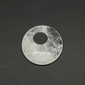 Quartz 40mm Circle with Large Hole 1pc HK
