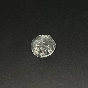 Quartz Rough Top Flat Back Disc Approx 25mm 1pc HK