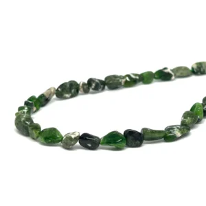 Chrome Diopside Approx 7 x 5mm Small Nugget Beads 38cm Strand HK