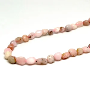 Pink Opal Approx 7 x 5mm Small Nugget Beads 38cm Strand HK