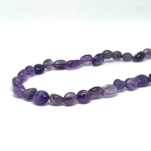 Amethyst Approx 7 x 5mm Small Nugget Beads 38cm Strand HK