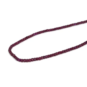 Garnet 2mm Micro Faceted Cube 38cm Strand HK