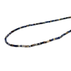 Sodalite 2mm Micro Faceted Cube 38cm Strand HK