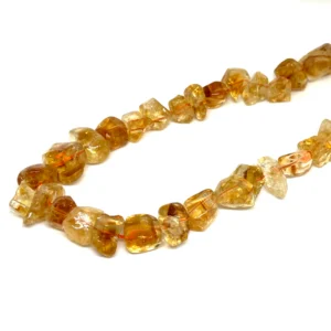 Citrine 12mm Polished Nugget Beads 38cm Strand HK