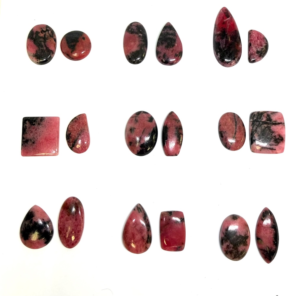 Rhodonite Cabochons - Select Your Own