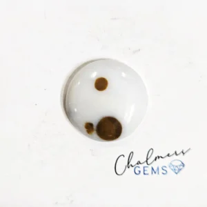 Polka Dot Agate 22x22mm Mixed Shape Cabochon 1pc