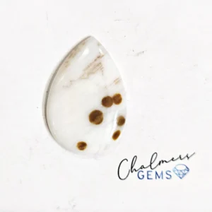 Polka Dot Agate 21x31mm Mixed Shape Cabochon 1pc