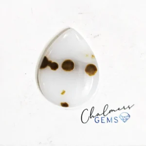 Polka Dot Agate 23x30mm Mixed Shape Cabochon 1pc