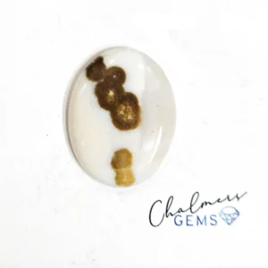 Polka Dot Agate 22x29mm Mixed Shape Cabochon 1pc