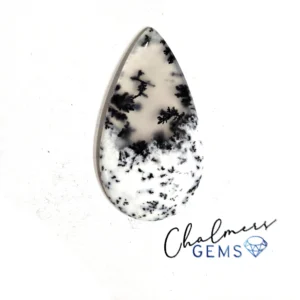 Dendritic Agate 19x35mm Mixed Shape Cabochon 1pc