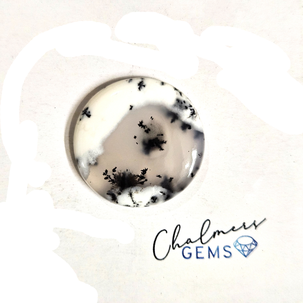 Dendritic Agate 23x23mm Mixed Shape Cabochon 1pc