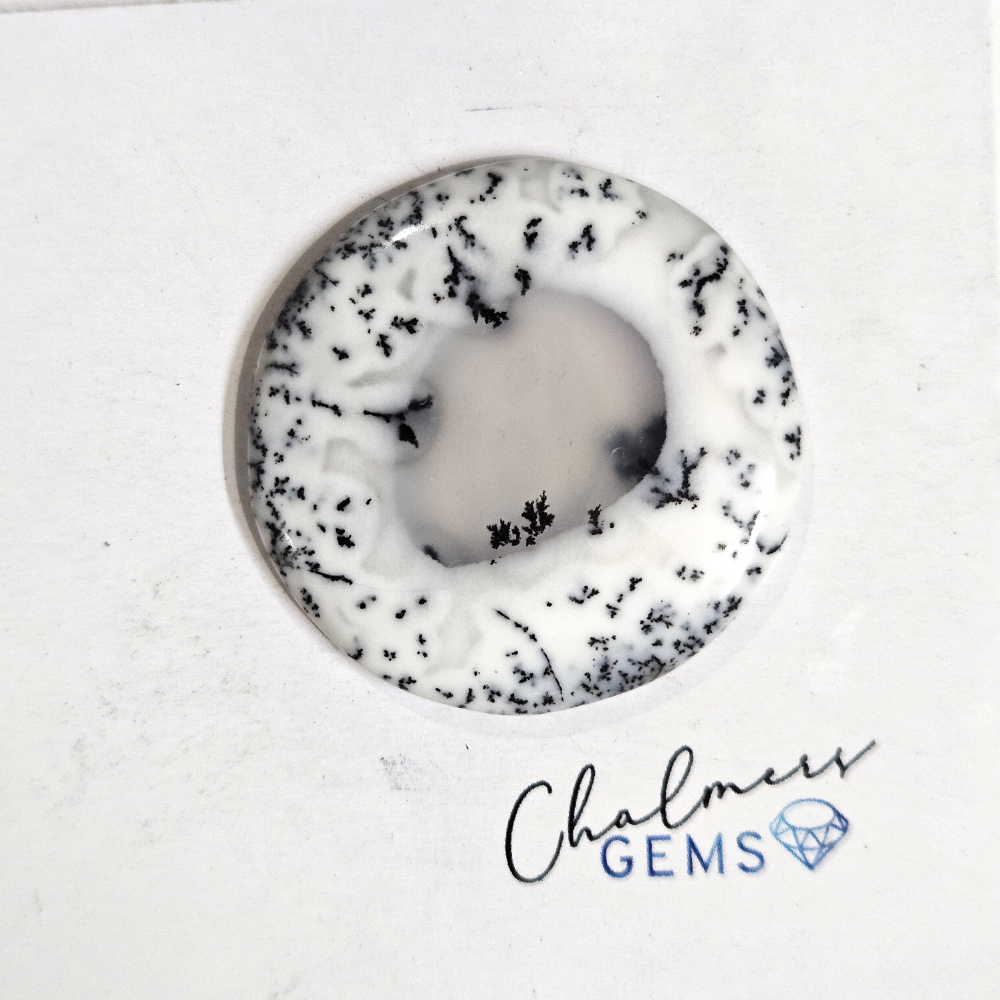 Dendritic Agate 30x30mm Mixed Shape Cabochon 1pc