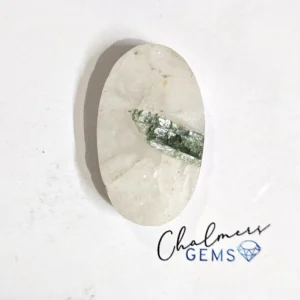 Green Tourmaline In Quartz Drusy 19x31mm Mixed Shape Cabochon 1pc