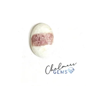 Pink Tourmaline In Quartz 15x22mm Mixed Shape Cabochon 1pc