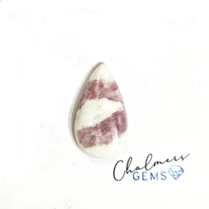 Pink Tourmaline In Quartz 14x25mm Mixed Shape Cabochon 1pc