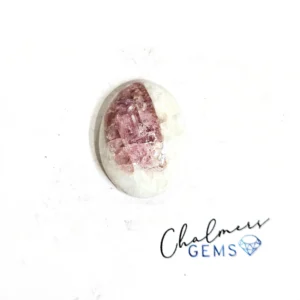 Pink Tourmaline In Quartz 16x22mm Mixed Shape Cabochon 1pc