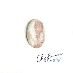 Pink Tourmaline In Quartz 15x22mm Mixed Shape Cabochon 1pc