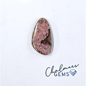 Cobalt Calcite 12x23mm Mixed Shape Cabochon 1pc