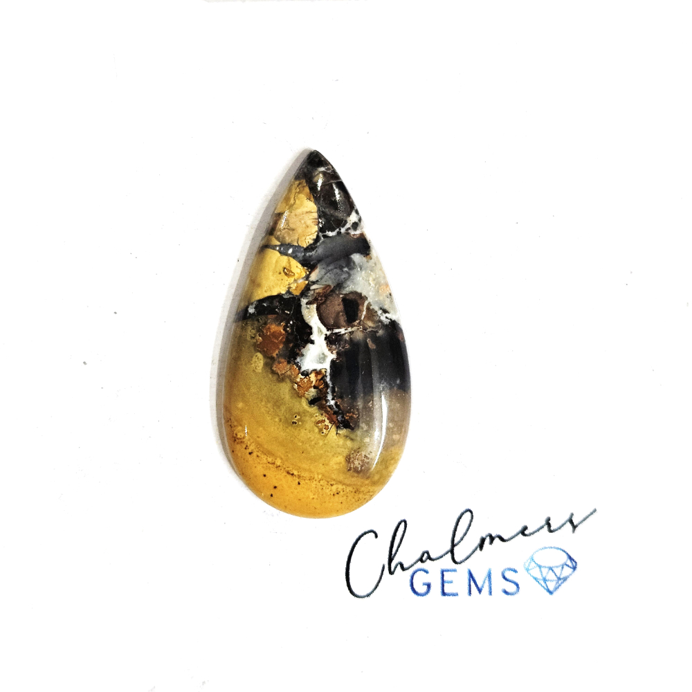 Malingano Jasper 15x30mm Mixed Shape Cabochon 1pc