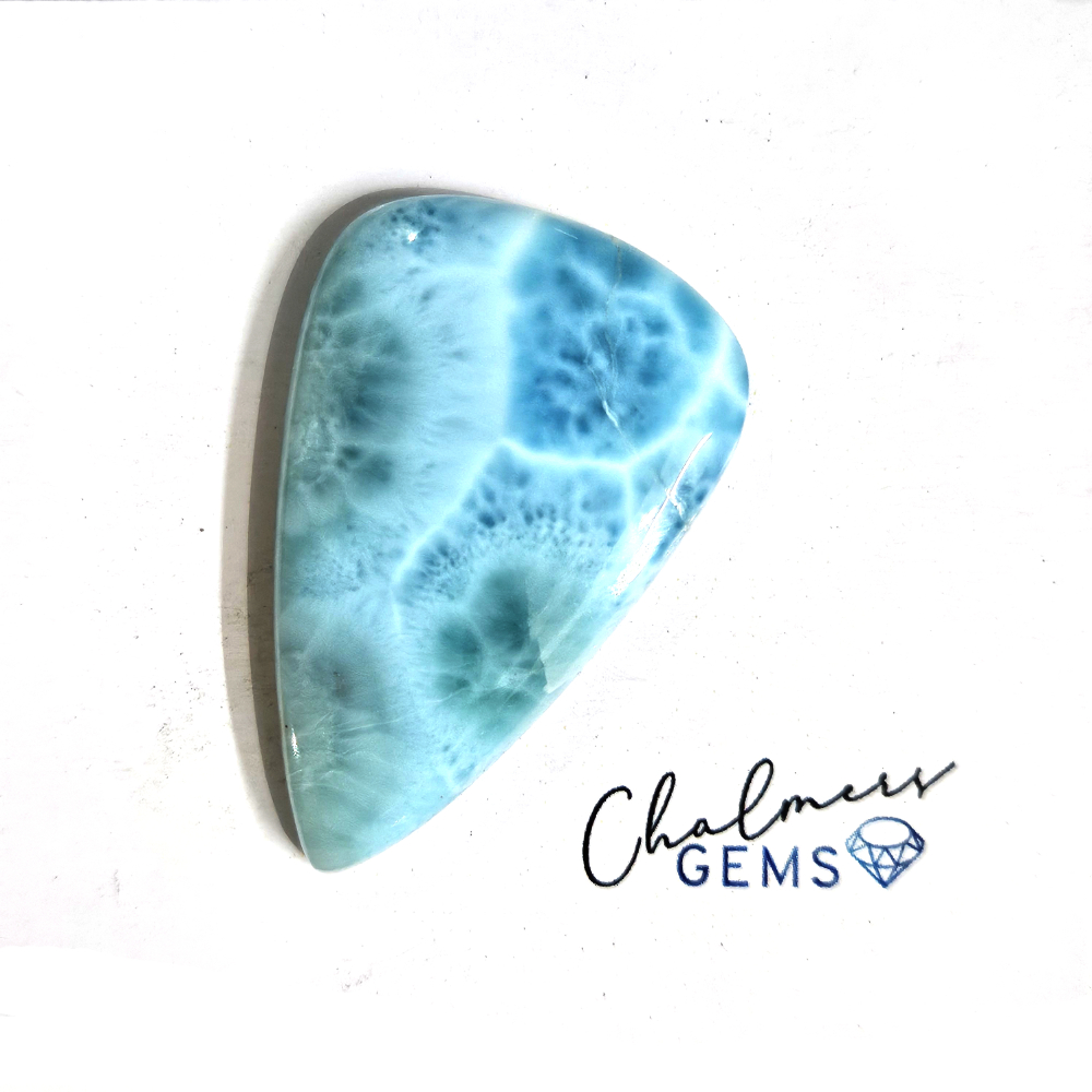 Larimar 25x38mm Mixed Shape Cabochon 1pc