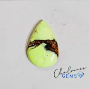 Lemon Chrysoprase 19x29mm Mixed Shape Cabochon 1pc