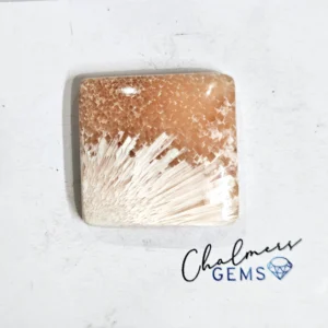 Scolecite Orange 25x26mm Mixed Shape Cabochon 1pc