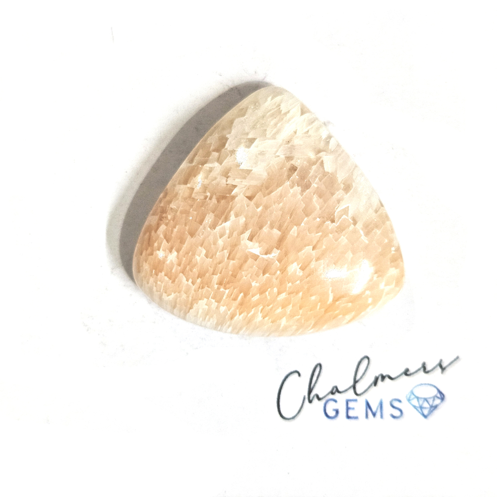 Scolecite Orange 28x29mm Mixed Shape Cabochon 1pc