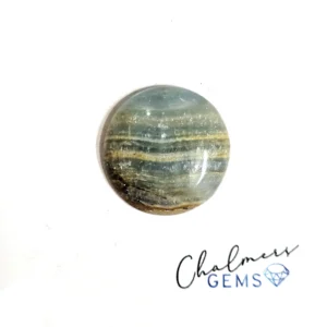 Lemurian Aquatine Calcite 21x21mm Mixed Shape Cabochon 1pc