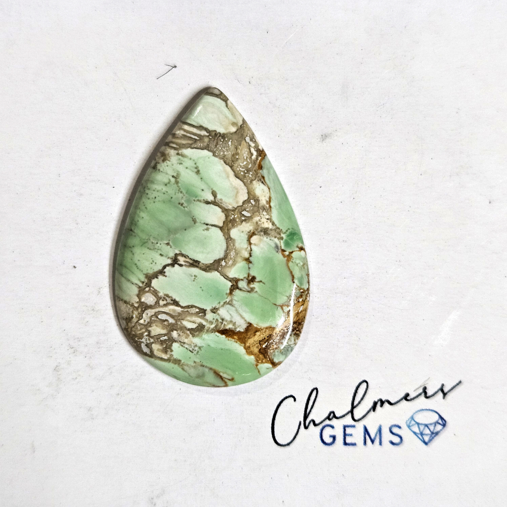 Variscite 21x32mm Mixed Shape Cabochon 1pc